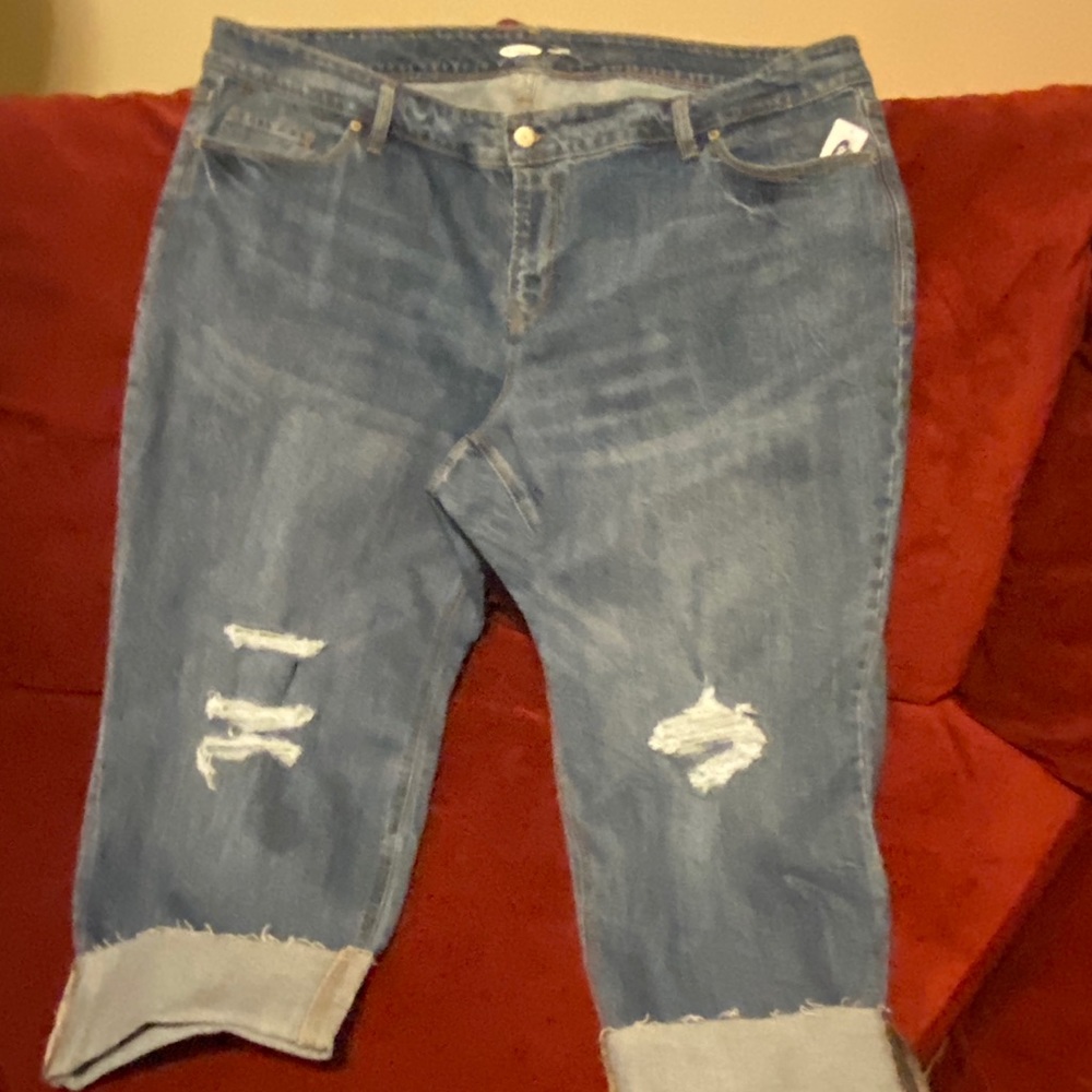 Denim capris